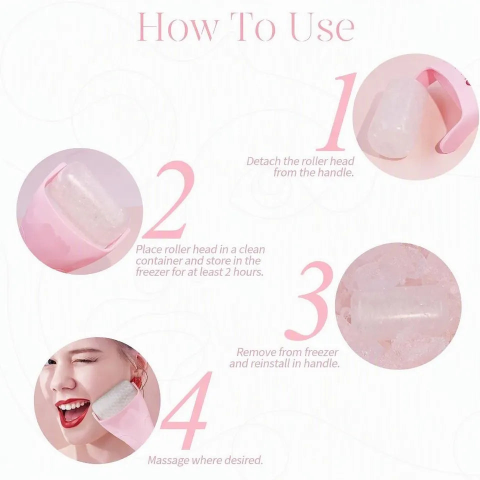 How to use the ice roller, 4-step guide